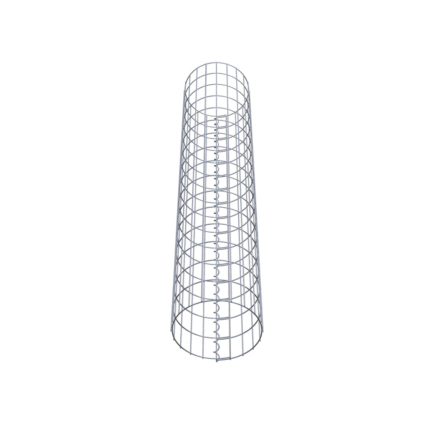 Gabionensäule rund 32 cm Durchmesser, 160 cm Höhe, Maschenweite 5 cm x 10 cm