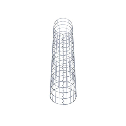 Gabionensäule rund 32 cm Durchmesser, 160 cm Höhe, Maschenweite 5 cm x 10 cm