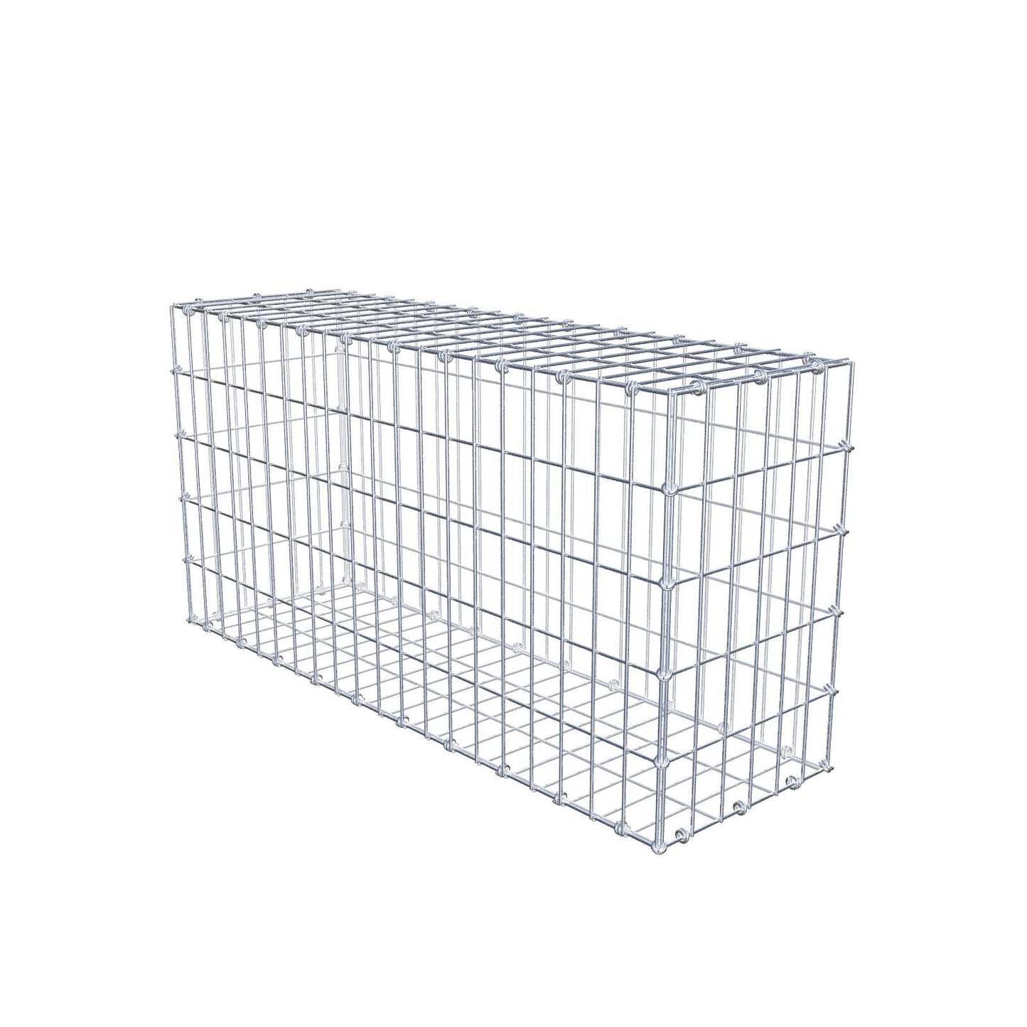 Gabion 100 cm x 50 cm x 30 cm (L x H x D), mesh size 5 x 10 cm, spiral ring