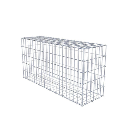 Gabion 100 cm x 50 cm x 30 cm (L x H x D), mesh size 5 x 10 cm, spiral ring