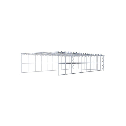 Gabião Tipo 4 100 cm x 20 cm x 50 cm (C x A x P), malhagem 10 cm x 10 cm, espiral