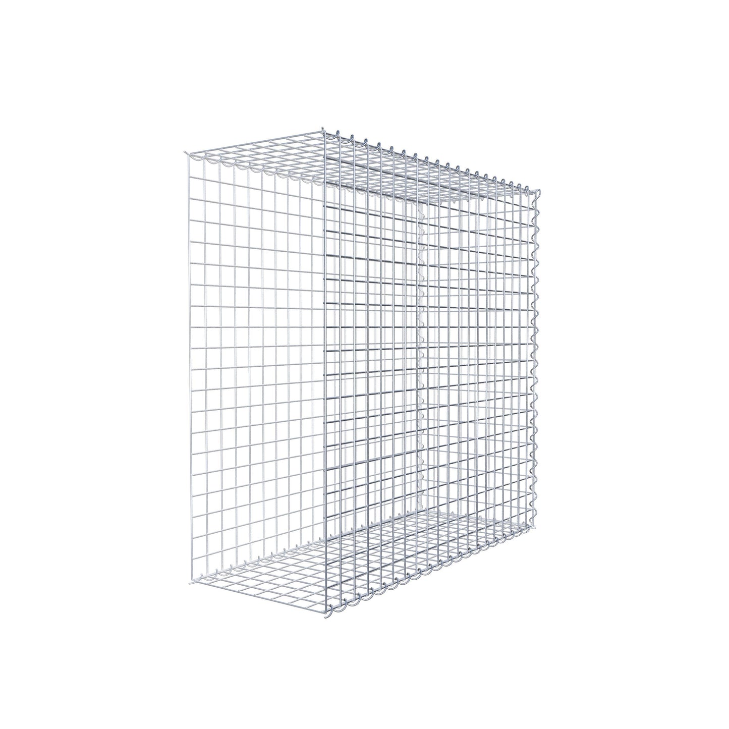 Gabião Tipo 2 100 cm x 100 cm x 40 cm (C x A x P), malhagem 5 cm x 5 cm, espiral
