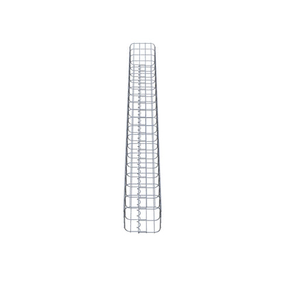 Gabion column, square, hot-dip galvanized, 22 cm x 22 cm, 200 cm height, MW 5 cm x 10 cm