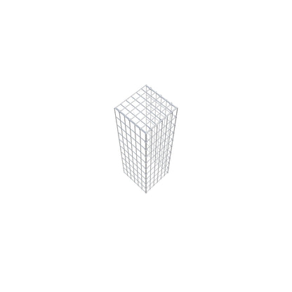 Gavión adicional tipo 4 100 cm x 30 cm x 30 cm (L x A x P), malla 5 cm x 10 cm, anillo en C