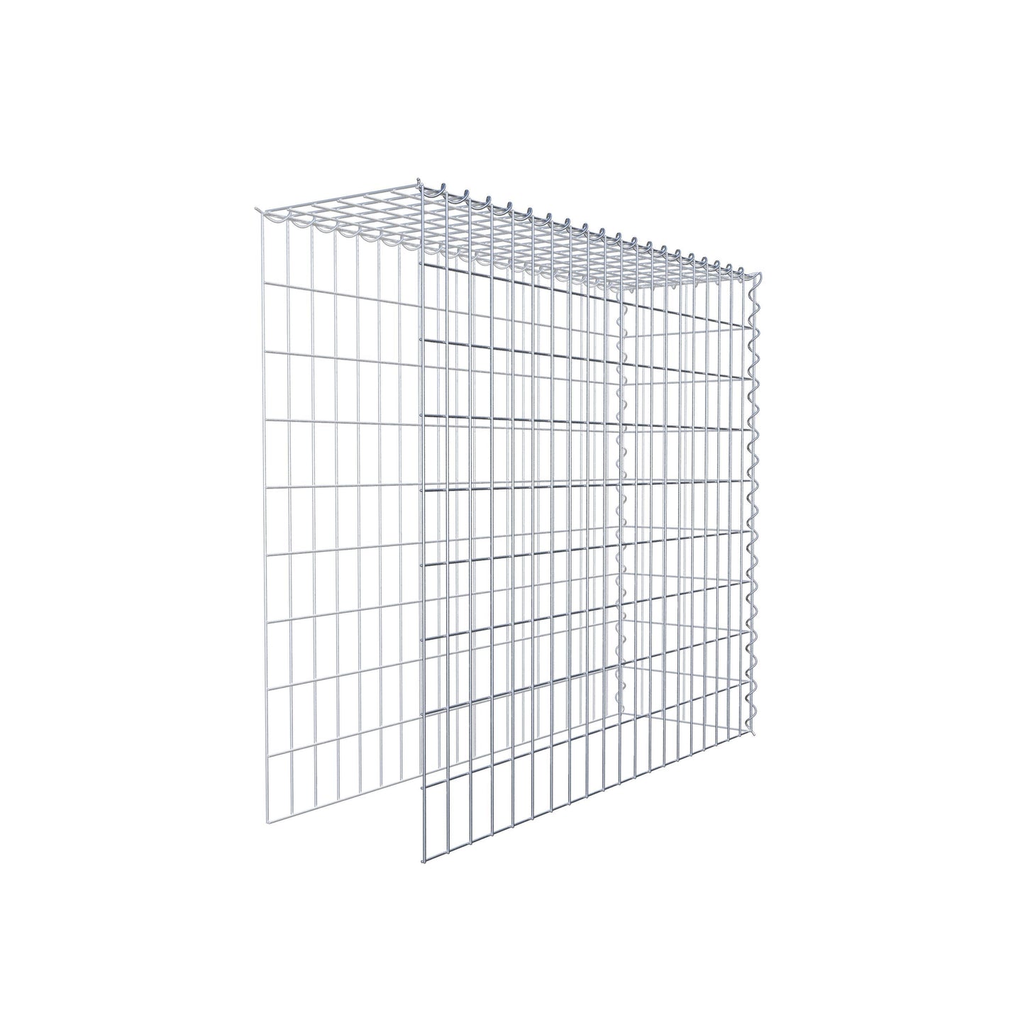 Opvokset gabion type 4 100 cm x 90 cm x 30 cm (L x H x D), maskestørrelse 5 cm x 10 cm, spiral