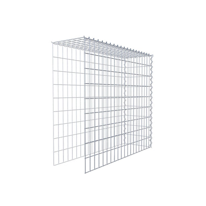 Opvokset gabion type 4 100 cm x 90 cm x 30 cm (L x H x D), maskestørrelse 5 cm x 10 cm, spiral
