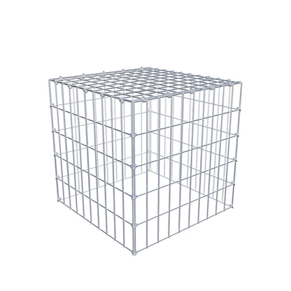 Mounted gabion type 3 50 cm x 50 cm x 50 cm (L x H x D), mesh size 5 cm x 10 cm, C-ring