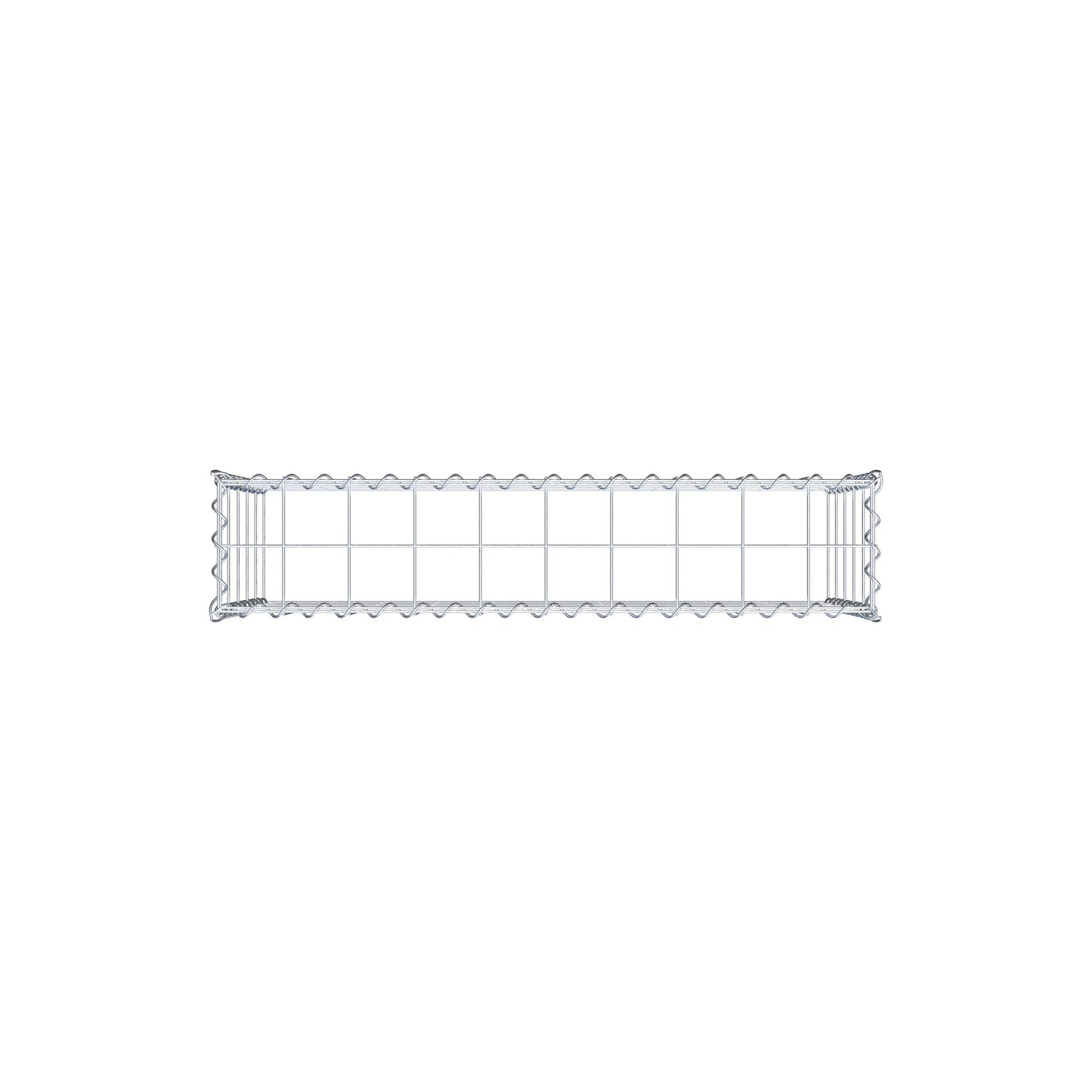 Gabion rapporté type 3 100 cm x 50 cm x 20 cm (L x H x P), mailles 10 cm x 10 cm, spirale