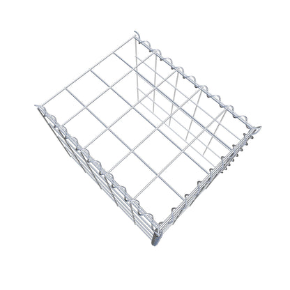 Gabbione aggiuntivo tipo 4 50 cm x 40 cm x 40 cm (L x H x P), dimensione maglia 10 cm x 10 cm, a spirale
