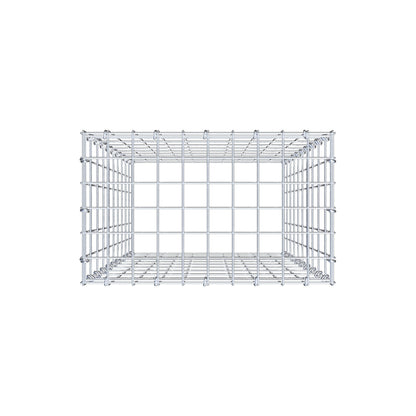 Monteret gabion type 3 100 cm x 50 cm x 30 cm (L x H x D), maskestørrelse 5 cm x 10 cm, C-ring