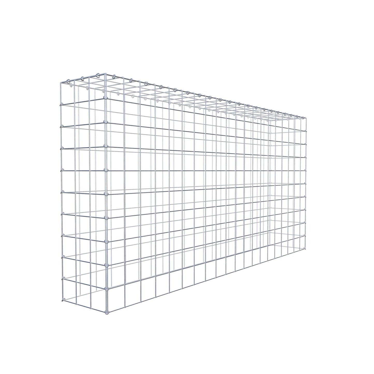 Fourche rapportée type 3 200 cm x 100 cm x 30 cm (L x H x P), mailles 10 cm x 10 cm, anneau en C