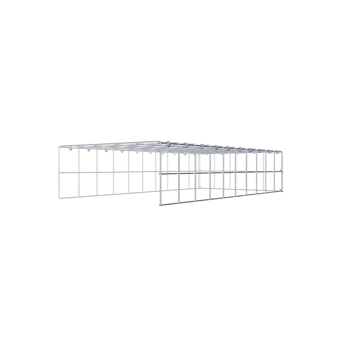 Pile aggiuntivo tipo 4 100 cm x 20 cm x 50 cm (L x H x P), maglia 10 cm x 10 cm, anello a C