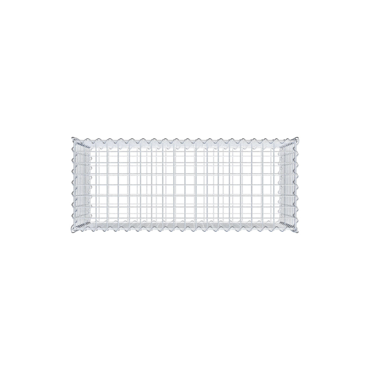 Gabion 100 cm x 50 cm x 40 cm (L x H x D), maskestørrelse 5 cm x 5 cm, spiral