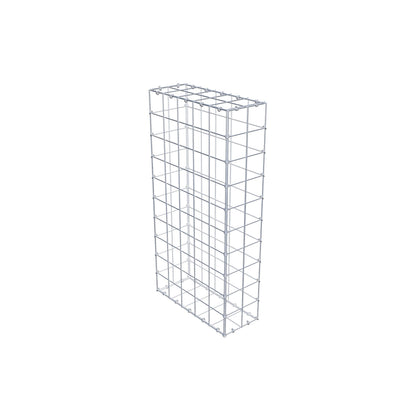Gabião 100 cm x 50 cm x 20 cm (C x A x P), malhagem 10 cm x 10 cm, anel C