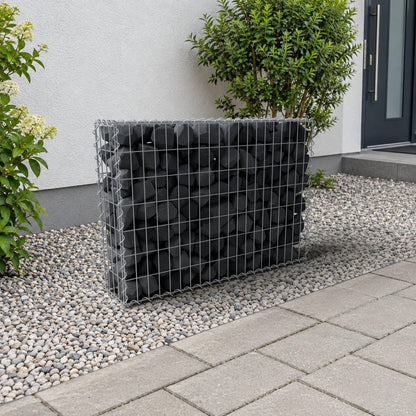 Gabião 100 cm x 70 cm x 20 cm (C x A x P), malhagem 5 cm x 10 cm, espiral