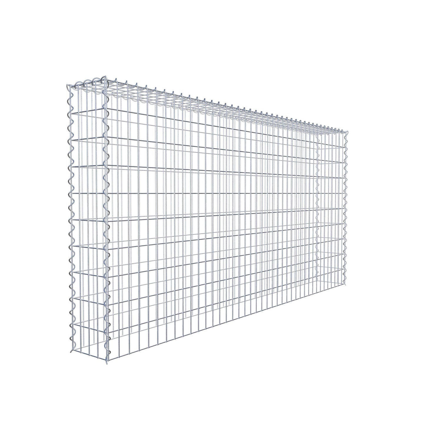 Gabião tipo 3 200 cm x 100 cm x 20 cm (C x A x P), malhagem 5 cm x 10 cm, espiral