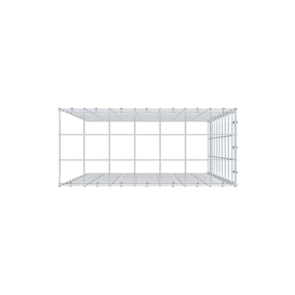 Anbaugabione Typ 4 100 cm x 70 cm x 30 cm (L x H x T), Maschenweite 10 cm x 10 cm, C-Ring