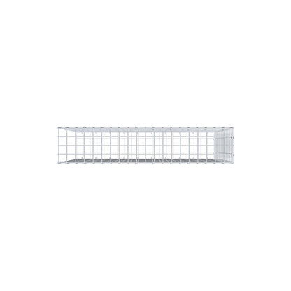 Monteret gabion type 2 100 cm x 80 cm x 20 cm (L x H x D), maskestørrelse 5 cm x 5 cm, C-ring