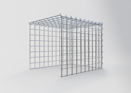 Anbaugabione Typ 4 50 cm x 40 cm x 40 cm (L x H x T), Maschenweite 5 cm x 5 cm, Spirale