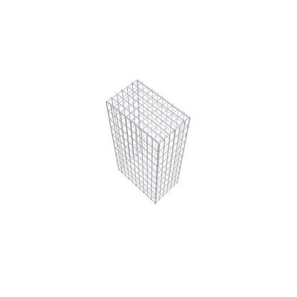 Gabion 100 cm x 50 cm x 30 cm (L x H x D), maskestørrelse 5 cm x 10 cm, C-ring
