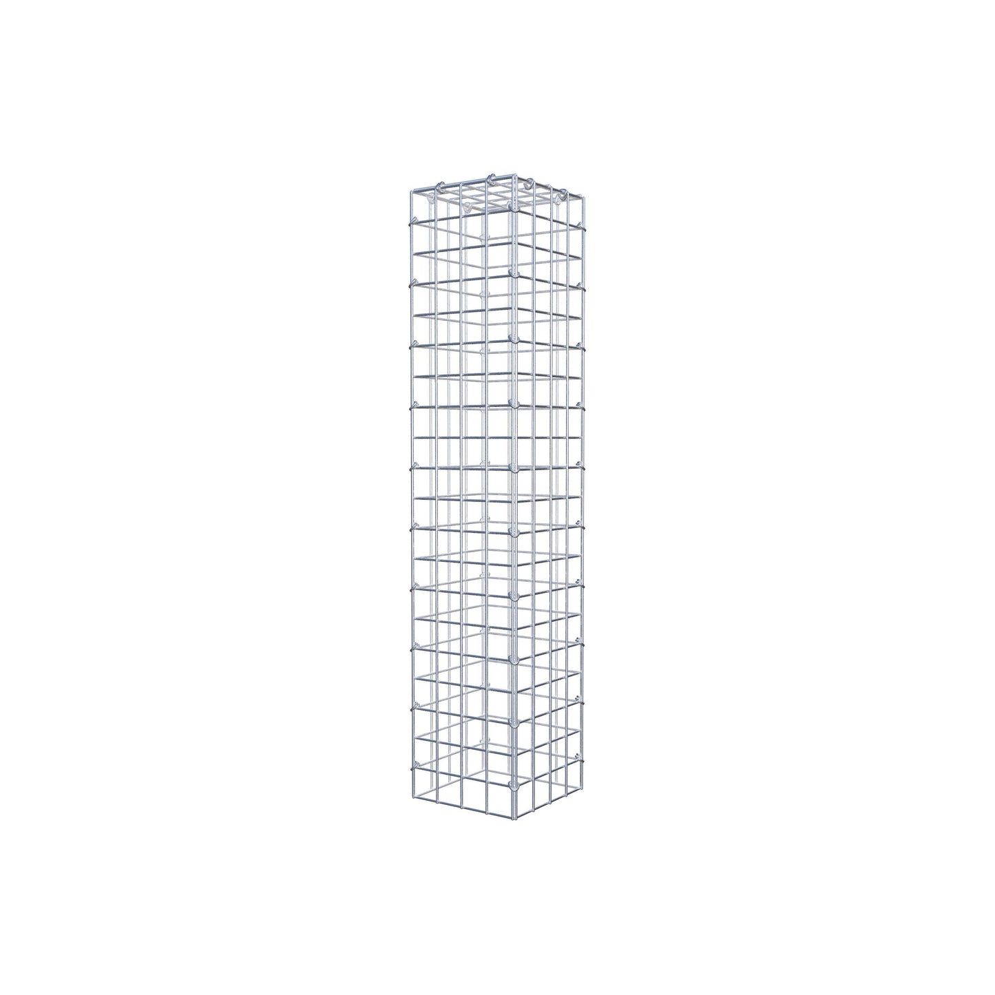 Gavión adicional tipo 3 100 cm x 20 cm x 20 cm (L x A x P), malla 5 cm x 5 cm, anillo en C