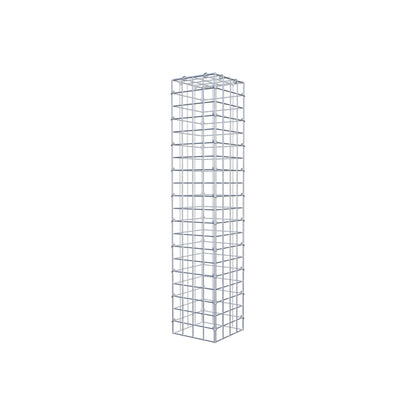 Gavión adicional tipo 3 100 cm x 20 cm x 20 cm (L x A x P), malla 5 cm x 5 cm, anillo en C