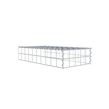 Gabião Tipo 4 100 cm x 20 cm x 50 cm (C x A x P), malhagem 10 cm x 10 cm, espiral