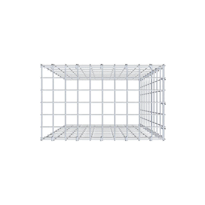 Monteret gabion type 4 100 cm x 50 cm x 30 cm (L x H x D), maskestørrelse 5 cm x 10 cm, C-ring