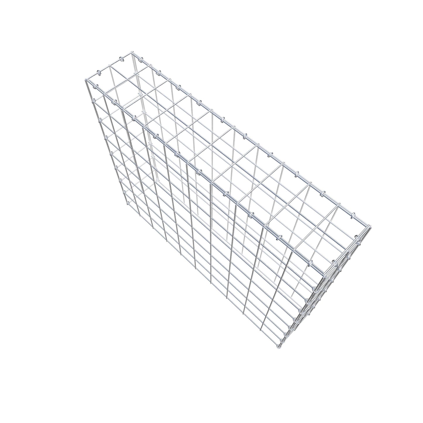Gavión complementario de tipo 3 100 cm x 80 cm x 20 cm (L x A x P), malla 10 cm x 10 cm, anillo en C