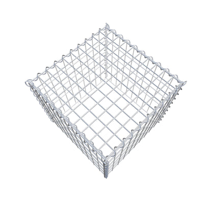 Anbaugabione Typ 3 50 cm x 50 cm x 50 cm (L x H x T), Maschenweite 5 cm x 10 cm, Spirale