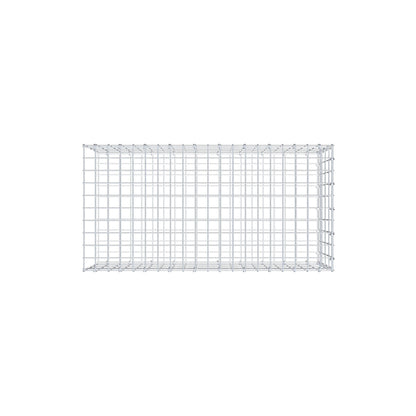 Monteret gabion type 2 100 cm x 40 cm x 50 cm, maskestørrelse 5 cm x 10 cm, C-ring
