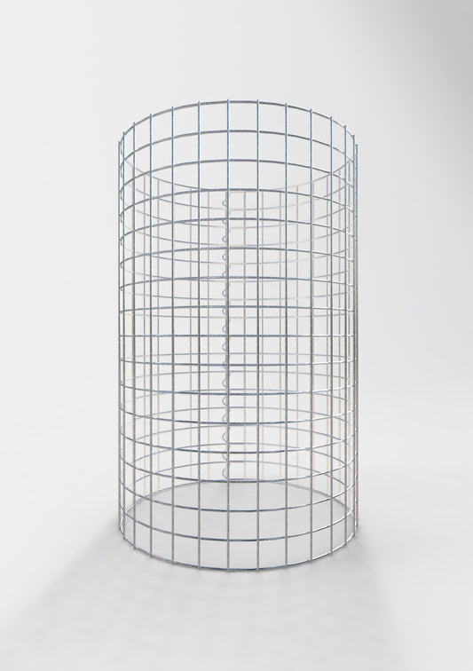 Colonne de gabion ronde 52 cm de diamètre, 80 cm de hauteur, maille 5 cm x 5 cm