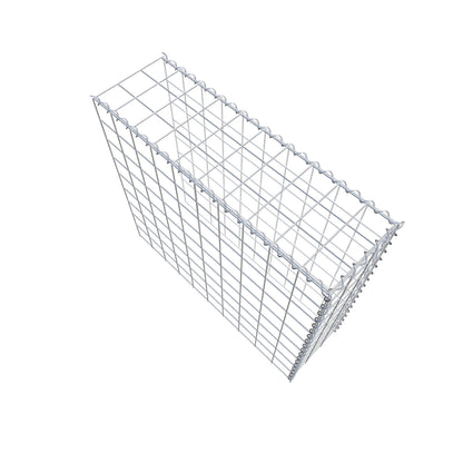 Gabion rapporté type 4 100 cm x 90 cm x 30 cm (L x H x P), mailles 10 cm x 10 cm, spirale