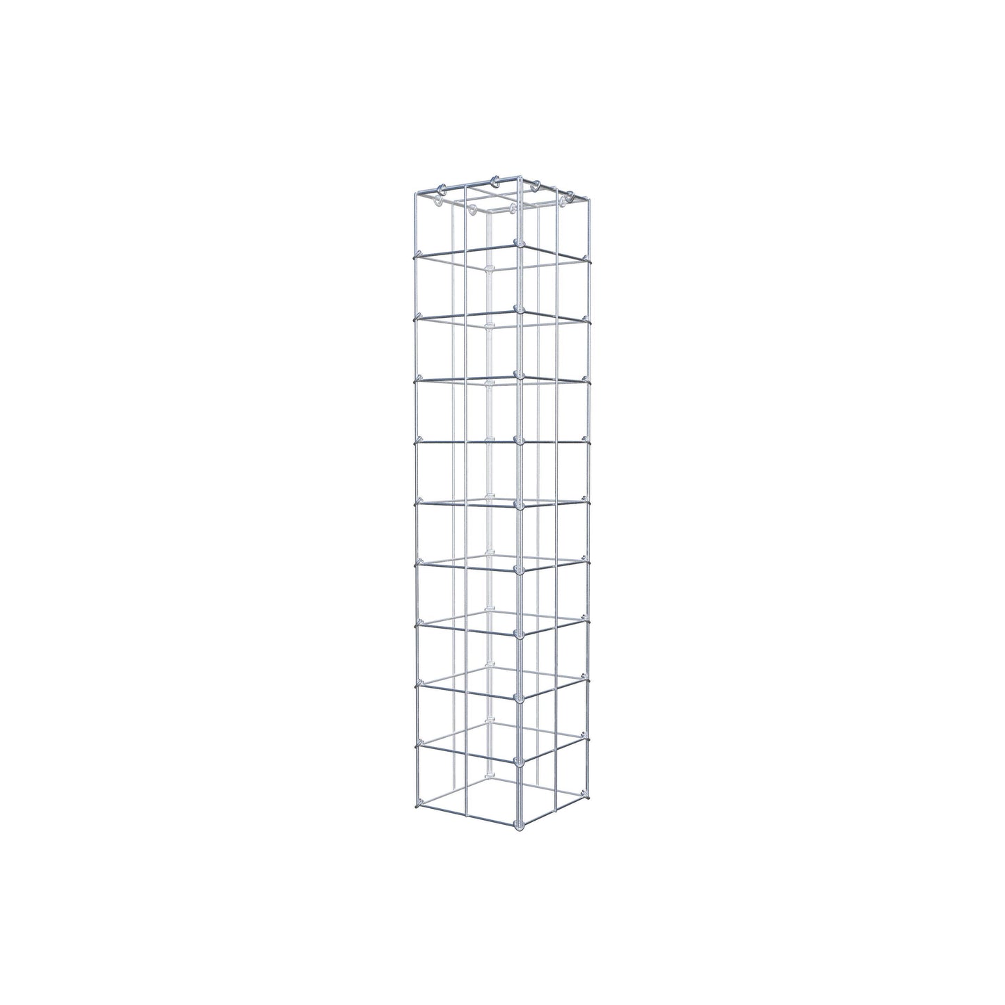 Gavión complementario de tipo 3 100 cm x 20 cm x 20 cm (L x A x P), malla 10 cm x 10 cm, anillo en C