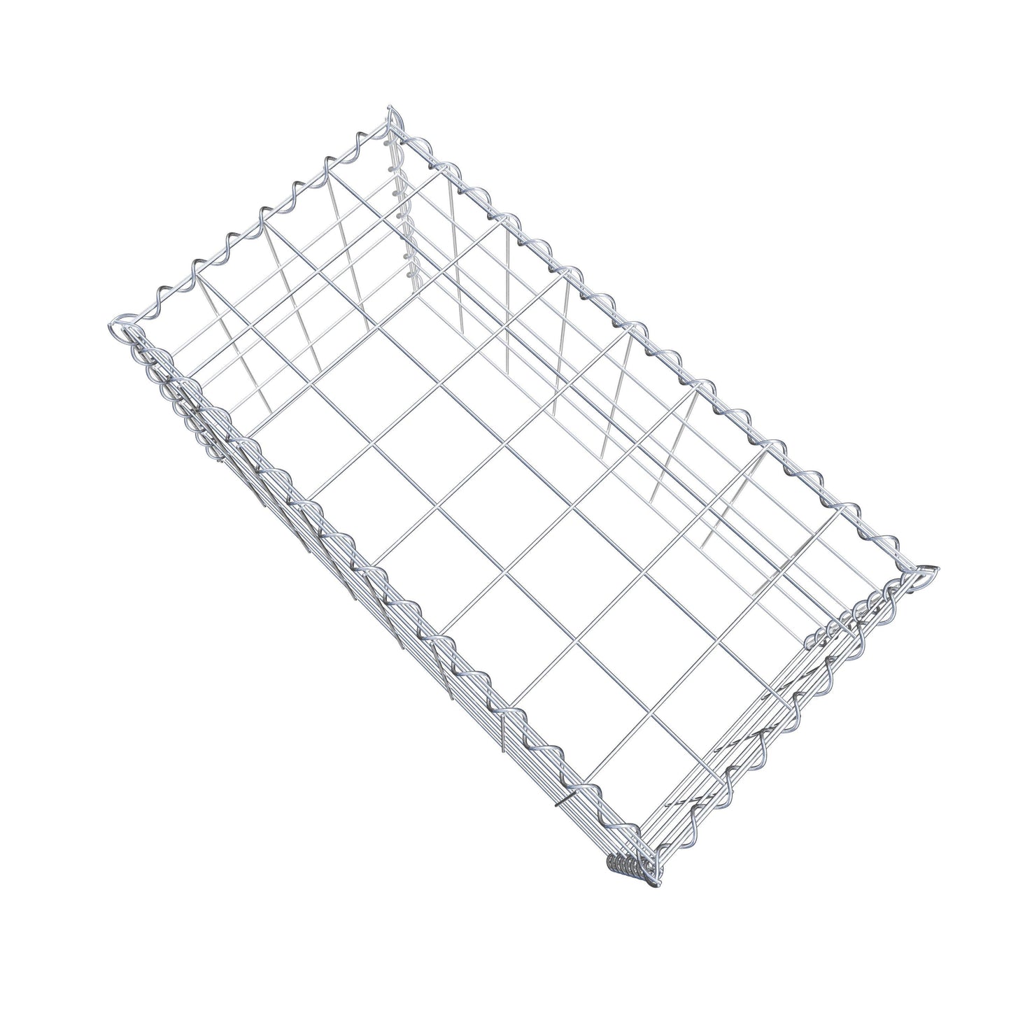 Gabião tipo 3 80 cm x 40 cm x 40 cm (C x A x P), malhagem 10 cm x 10 cm, espiral