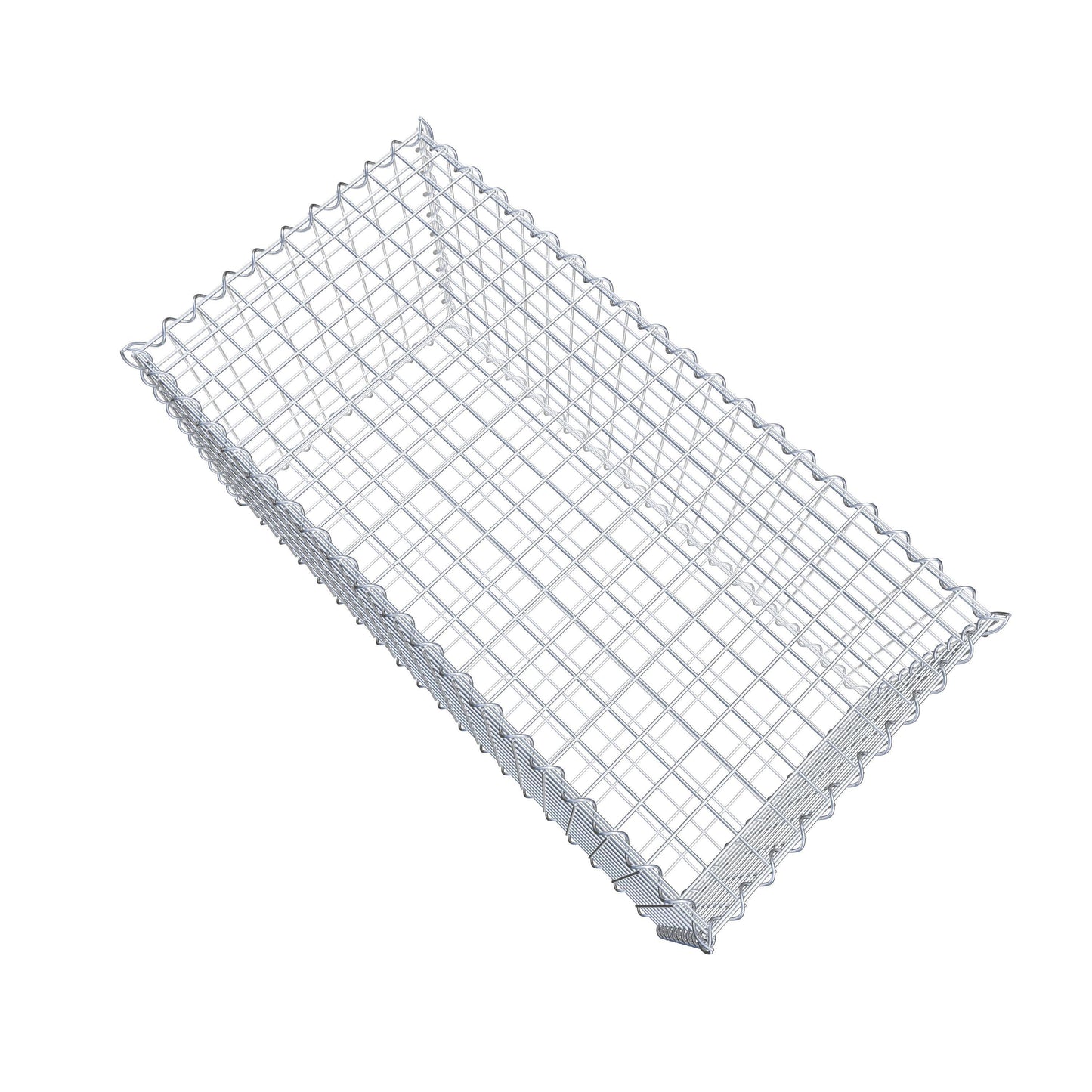 Set di 2 gabbioni 100 cm x 50 cm x 50 cm (L x H x P), maglia 5 x 5 cm, a spirale