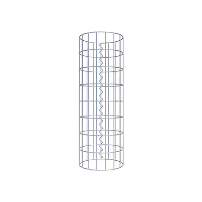 Colonne de gabion ronde 27 cm de diamètre, 80 cm de hauteur, maille 5 cm x 10 cm