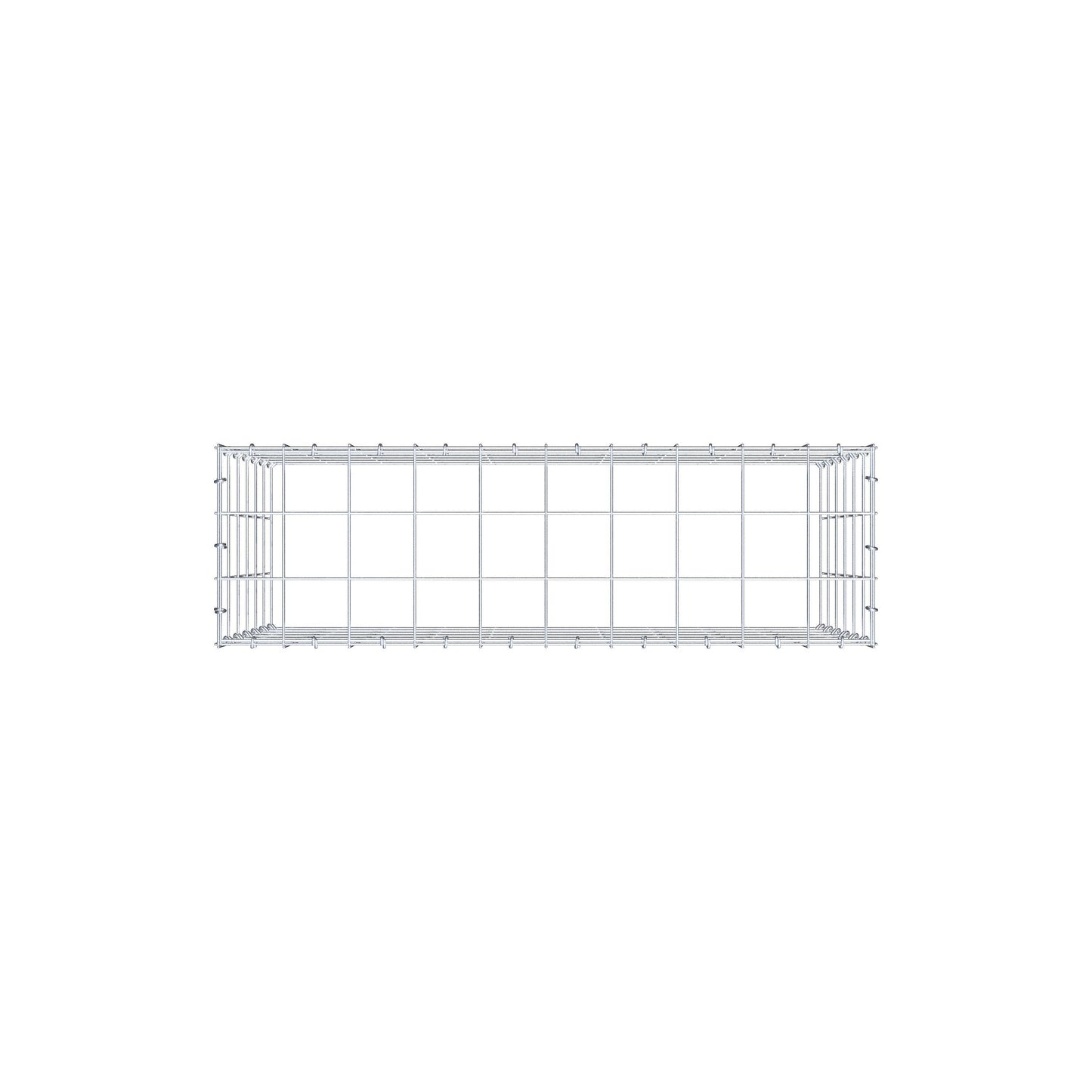 Gavión complementario de tipo 3 100 cm x 60 cm x 30 cm (L x A x P), malla 10 cm x 10 cm, anillo en C