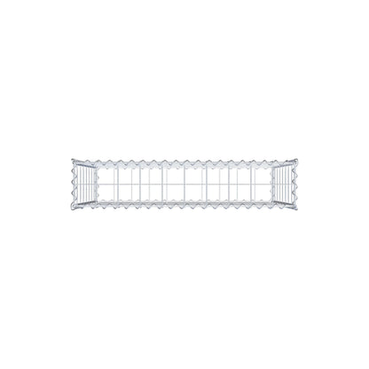 Gabione 100 cm x 80 cm x 20 cm (L x H x T), Maschenweite 10 cm x 10 cm, Spirale