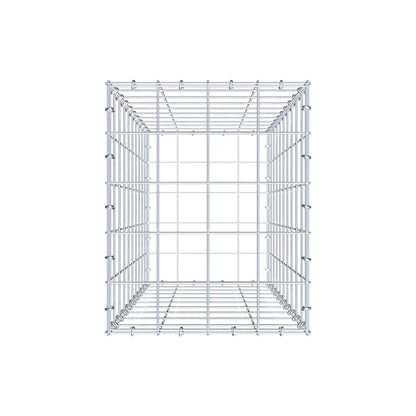 Gabbione 100 cm x 40 cm x 50 cm (L x H x P), maglia 10 cm x 10 cm, anello a C