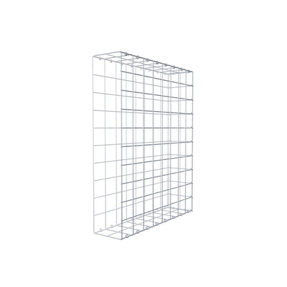 Monteret gabion type 2 100 cm x 80 cm x 20 cm (L x H x D), maskestørrelse 10 cm x 10 cm, C-ring