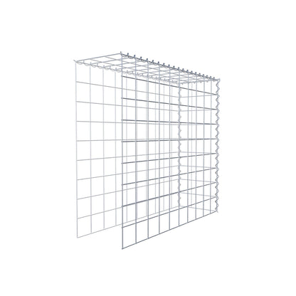 Gabion rapporté type 4 100 cm x 90 cm x 30 cm (L x H x P), mailles 10 cm x 10 cm, spirale
