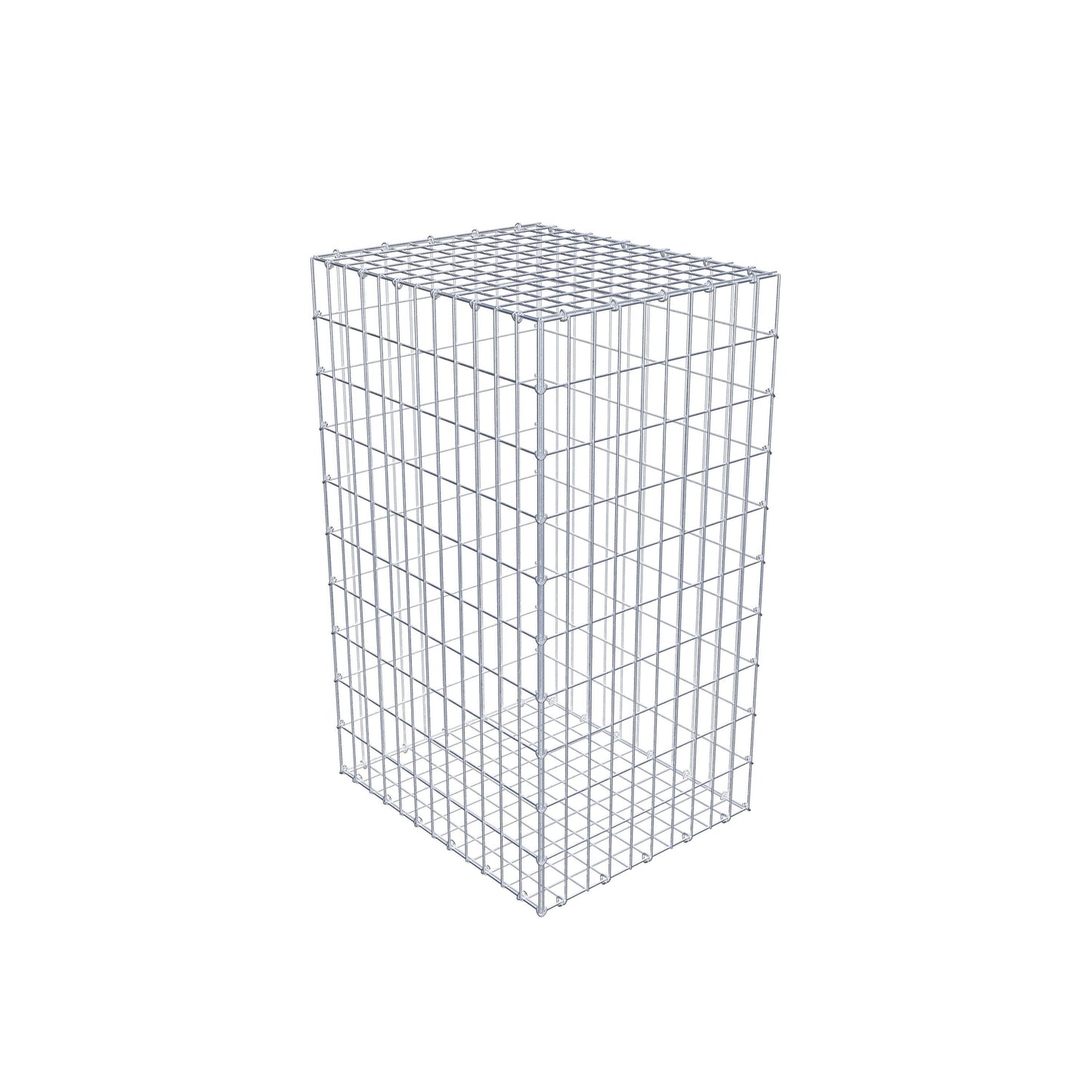 Gabbione 100 cm x 60 cm x 50 cm (L x H x P), maglia 5 cm x 10 cm, anello a C