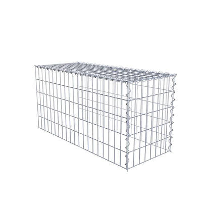 Gavión complementario tipo 4 100 cm x 50 cm x 40 cm (L x A x P), malla 5 cm x 10 cm, espiral