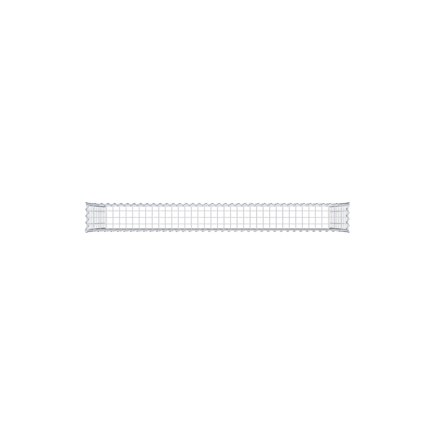 Gabião tipo 3 200 cm x 100 cm x 20 cm (C x A x P), malhagem 5 cm x 10 cm, espiral