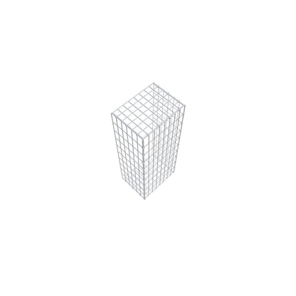 Monteret gabion type 2 100 cm x 30 cm x 40 cm, maskestørrelse 5 cm x 10 cm, C-ring