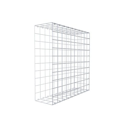 Monteret gabion type 2 100 cm x 100 cm x 30 cm (L x H x D), maskestørrelse 10 cm x 10 cm, C-ring