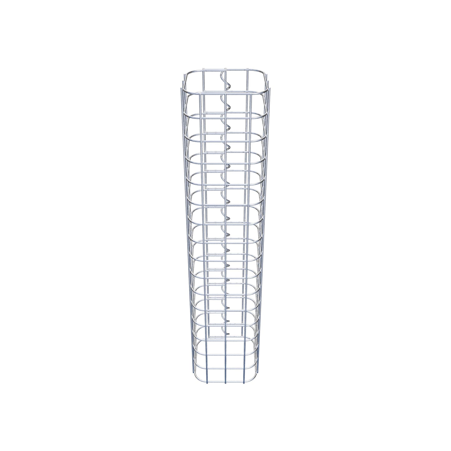 Columna de gaviones cuadrada 17 cm x 17 cm, 80 cm de altura, MW 5 cm x 5 cm