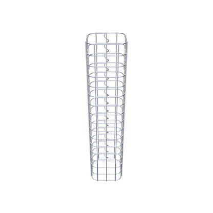 Columna de gaviones cuadrada 17 cm x 17 cm, 80 cm de altura, MW 5 cm x 5 cm