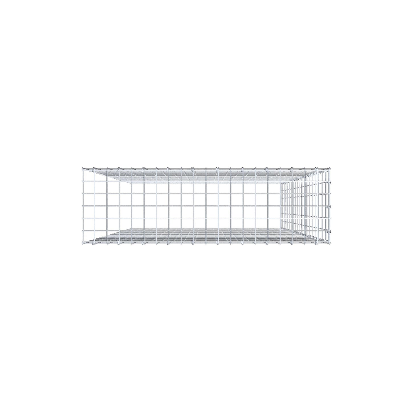 Gabião Tipo 4 200 cm x 100 cm x 30 cm (C x A x P), malhagem 5 cm x 10 cm, anel C